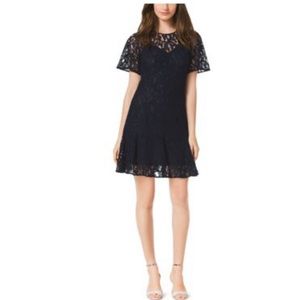 Micheal kors navy blue lace dress size :0